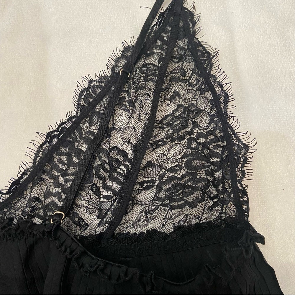 New! Bluebella Atlanta Plisse Black Lace Trim Camisole tank 2299 - Picture 11 of 12